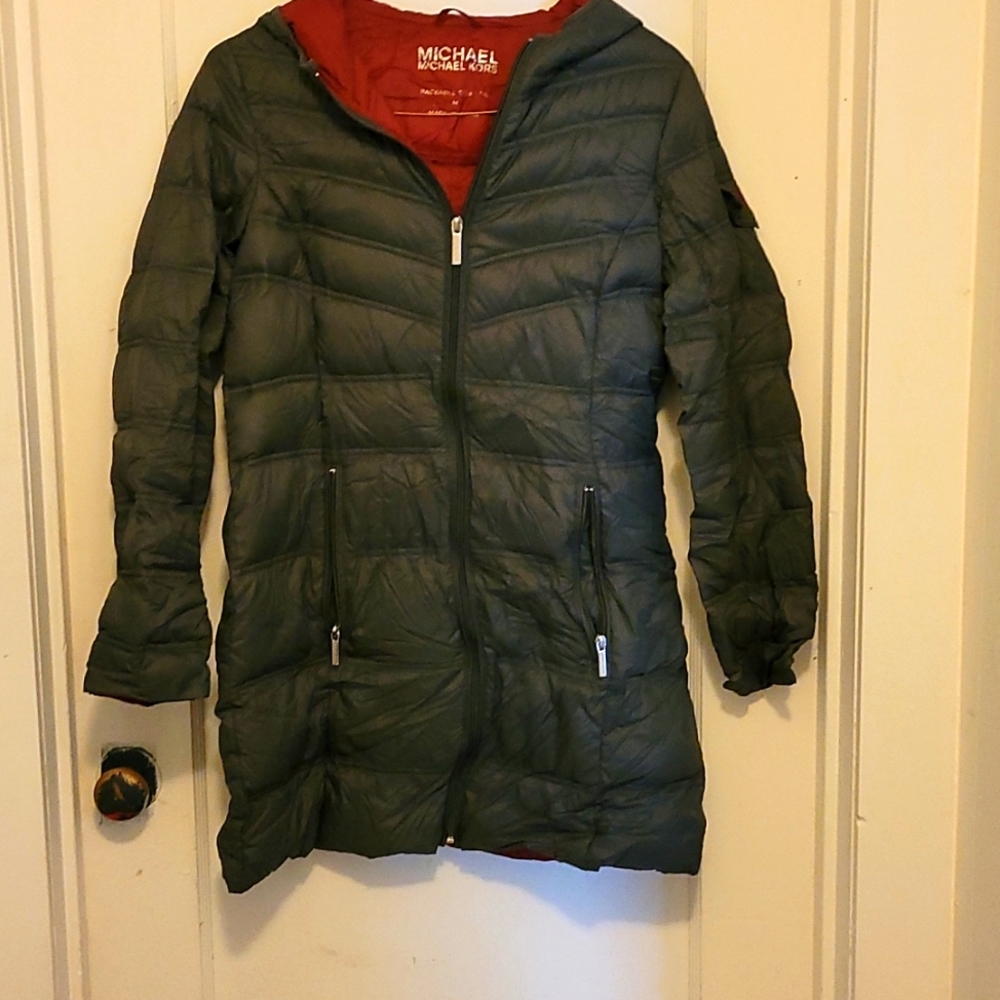 Michael Kors goose down Packable women's Trench coat